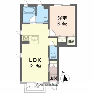 シャーメゾン フェリーチェ【1階】の間取り