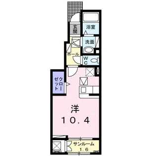 フラワーエンジェルⅡ【1階】の間取り