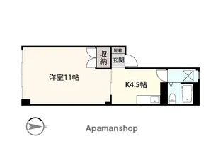 アシスト第11秋田マンション【206号室】の間取り