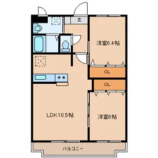 シャトル・ステージ二の森【3階】の間取り
