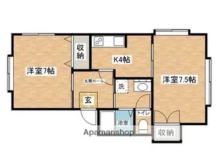 セイジュウハイツ【8号室】の間取り