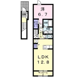 ココ【2階】の間取り