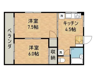 ビラ・カーサ牛島西【103号室】の間取り