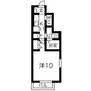 リュネール【1階】の間取り