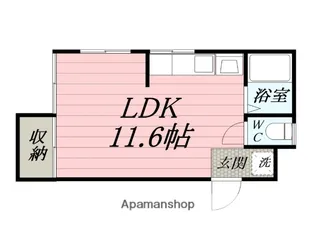 R.旭南【401号室】の間取り