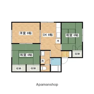 LAハイム【102号室】の間取り