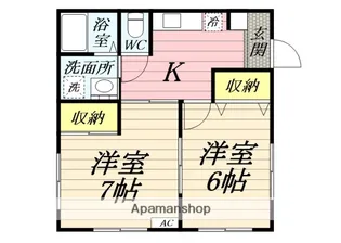 ジュランディイズミ【101号室】の間取り