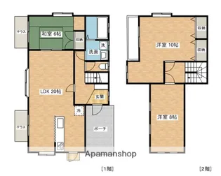 新屋貸家【-号室】の間取り