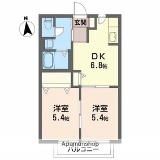 グランメール【2階】の間取り