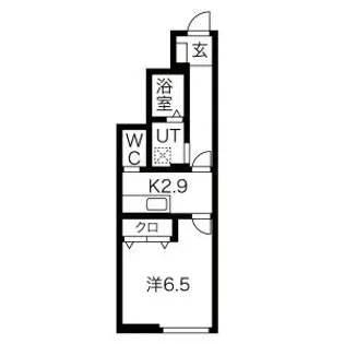 アスプリール【1階】の間取り