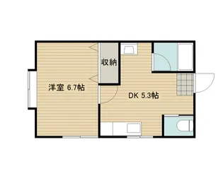 メゾンT&S【102号室】の間取り