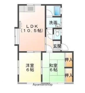 レジデンス工藤Ⅰ【2階】の間取り
