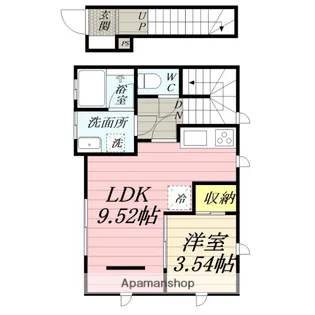 ポートセブンB【202号室】の間取り