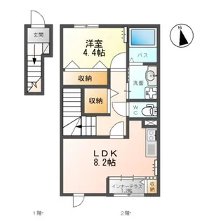 エクセレントプレイスⅡ【2階】の間取り