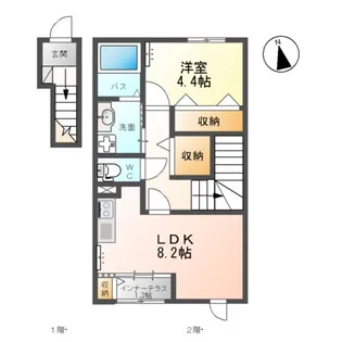 エクセレントプレイスⅡ【2階】の間取り