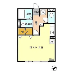 ビーグラード【1階】の間取り