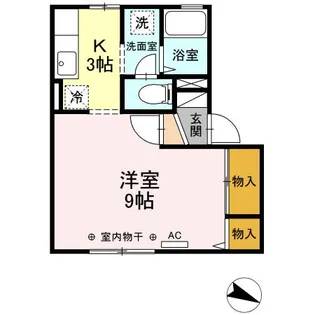 コーポビューラー Ⅲ【1階】の間取り