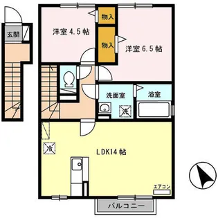 グレイスコート【2階】の間取り