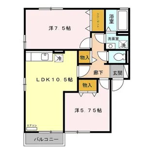 クレアール A【2階】の間取り