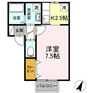 セジュールM【2階】の間取り