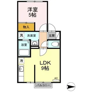 メゾンドール野添【1階】の間取り