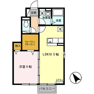 グランモアKYOEI A【1階】の間取り