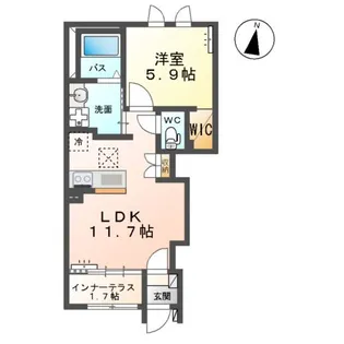 ソレイユ【1階】の間取り