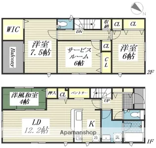 宮城県多賀城市桜木2丁目【一戸建】の間取り