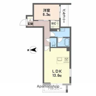 シャーメゾン泉中央3丁目【2階】の間取り