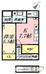 ノックス川口【2階】の間取り