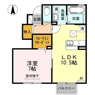 サニーコート【1階】の間取り