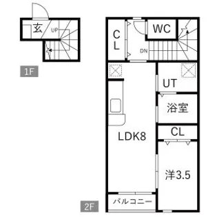 SOLEIL MARE (ソレイユ・マーレ)【2階】の間取り