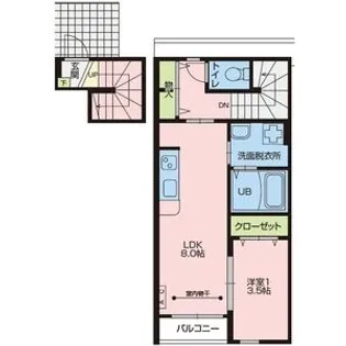 CASA DE LA PAZ(カーサ デ ラパス)【2階】の間取り