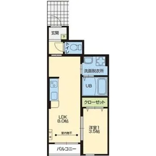 CASA DE LA PAZ(カーサ デ ラパス)【1階】の間取り