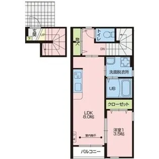 CASA DE LA PAZ(カーサ デ ラパス)【2階】の間取り