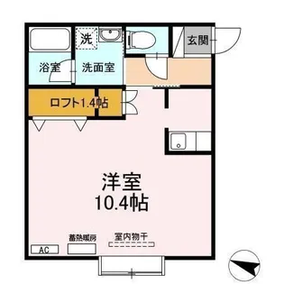 ヨーロピアンシャレーサライ21【2階】の間取り