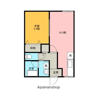 コーポベルライト【2階】の間取り