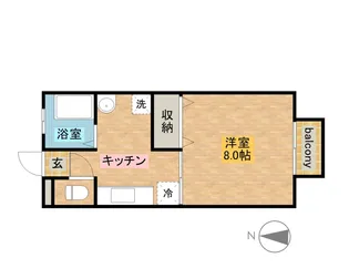 メゾン・M【206号室】の間取り