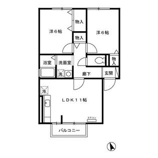 ウィルオルメ【2階】の間取り