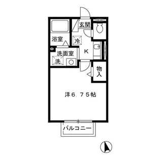セジュールみなみ【2階】の間取り