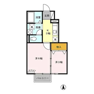 セジュール アイランド【1階】の間取り