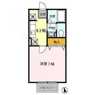 デイライト・エヌ【2階】の間取り