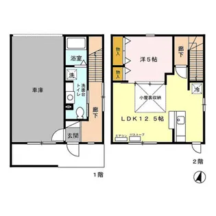 1LDKの間取り画像