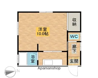 コーポクイーンメルセデス【101号室】の間取り