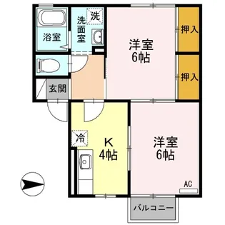 セジュールAJ【2階】の間取り