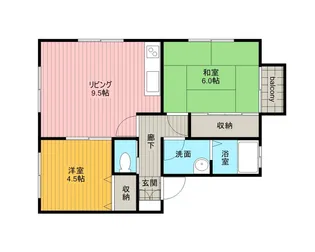 コンコースさくら【202号室】の間取り