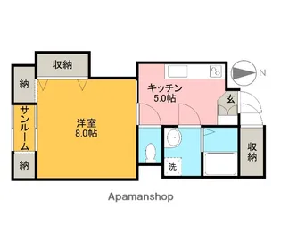 ロイヤルハイツ八王子B棟【1階】の間取り