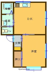 パークハウスタカダA【5号室】の間取り