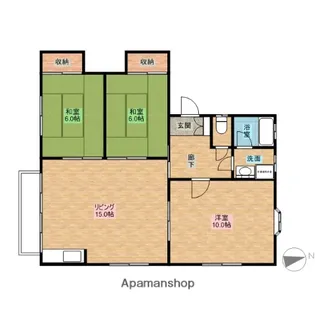 パステルハイム瀬川【A-5号室】の間取り