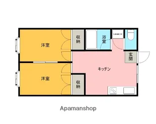 メゾンド菅原三八 A【203号室】の間取り